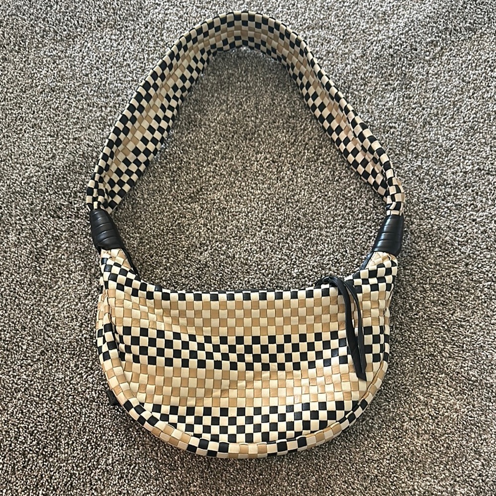 Cleobella Stylish Checkered Shoulder Bag